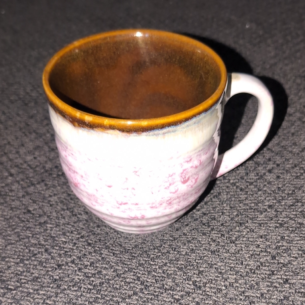 Brown and Pink Ceramic Mug